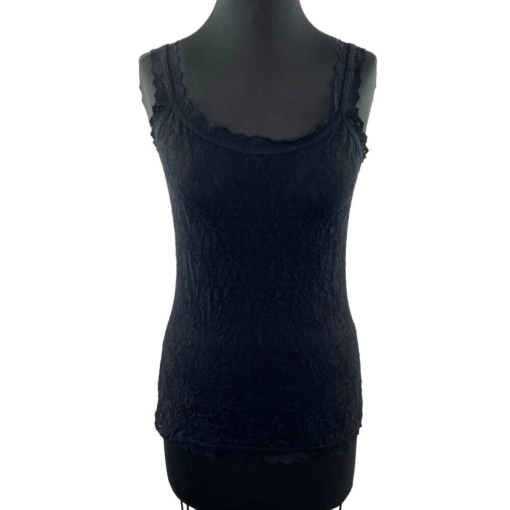 Hanky Panky Unlined Cami Top Signature Lace Scoop Neck Pullover Size Large L